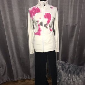 Lululemon jacket and flare pant matching set